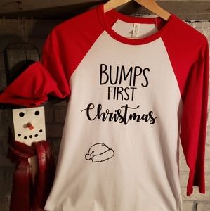 Christmas maternity tee shirt